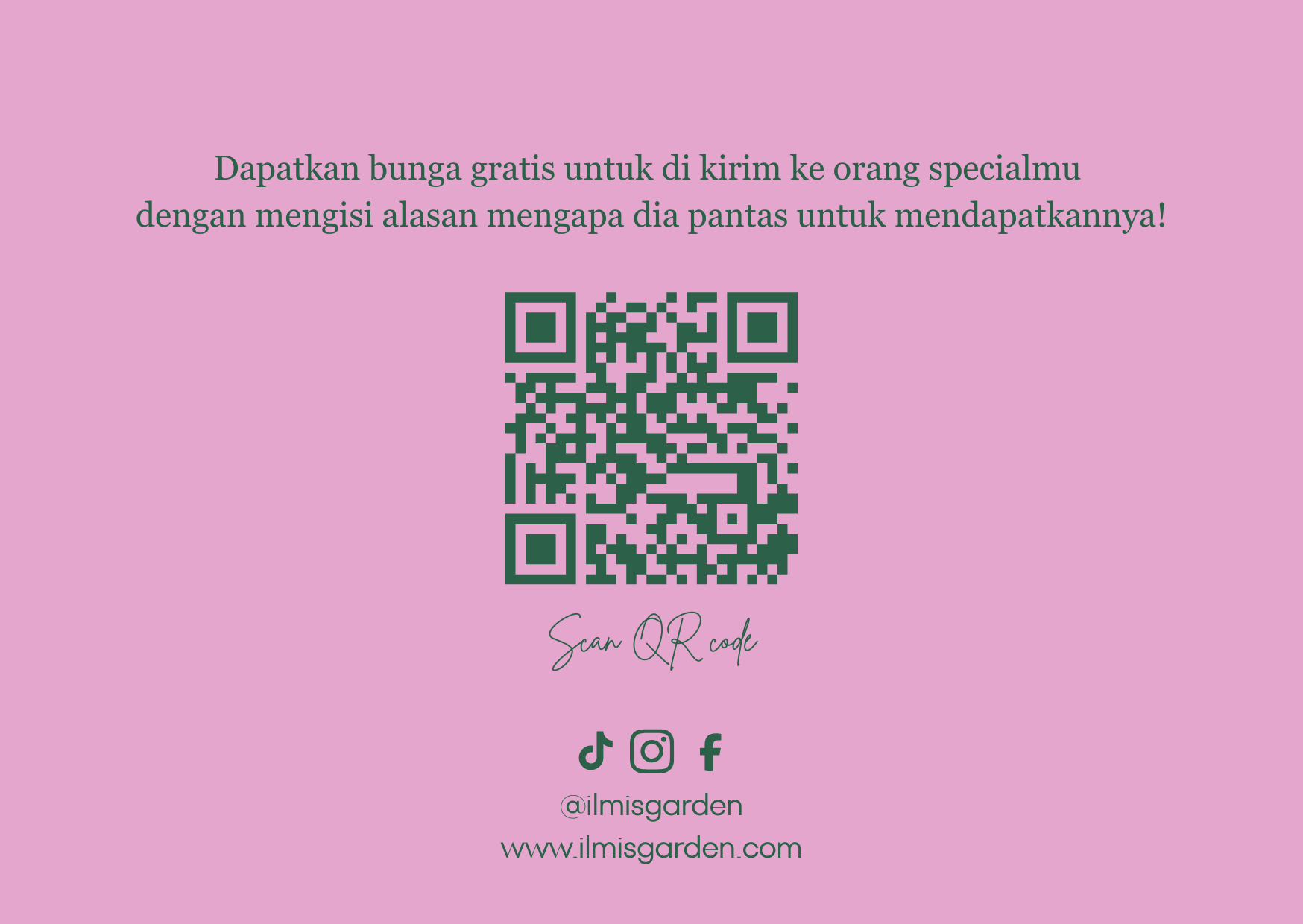 Bulan Penuh Cinta Ilmisgarden